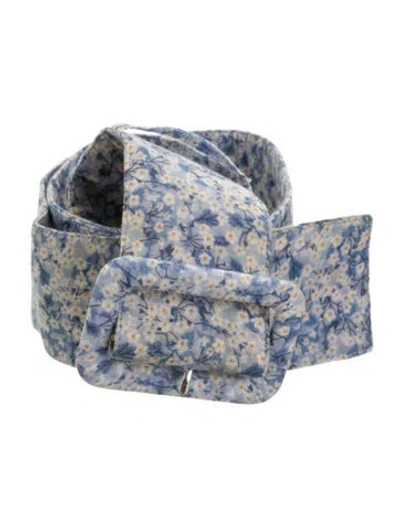 Pre-owned Samantha Sung Wide Belt In Blue