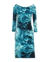 Samantha Sung Woman Mini Dress Blue Size 2 Viscose, Elastane