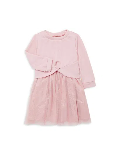 Samara Baby Girl's 2-piece Ribbed Sweater & A Line Dress In Blush