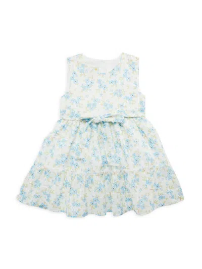 Samara Babies' Little Girl's Floral Dress In Blue
