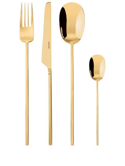 Sambonet 100 Cutlery Set (six-person Setting) In Gold