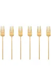 Sambonet 100 Dessert Forks (set Of Six) In Gold