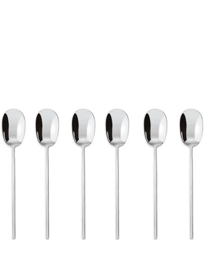 Sambonet 100 Moka Spoons (set Of Six) In Silber