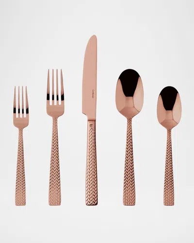 Sambonet Cortina Copper 5-piece Flatware Place Setting