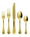 Sambonet Filet Toiras Gold 5-piece Flatware Place Setting In Gold
