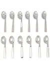 Sambonet Gio Ponti Conca Spoons (set Of 12) In Silver
