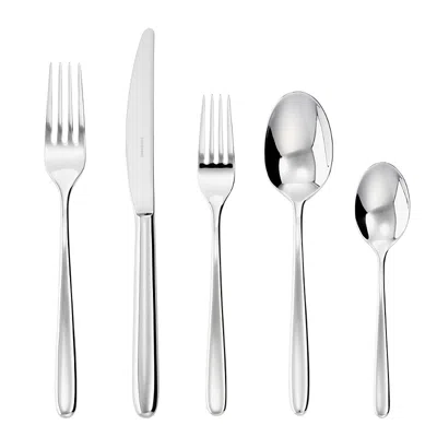 Sambonet H-art 5-piece Stainless Steel Place Setting Set In Silver