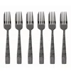 Sambonet Jungle Abstract Foliage Cake Forks, Set Of 6 In Gray