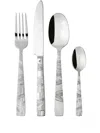Sambonet Jungle Stainless Steel Cutlery (set Of 24) In Silver