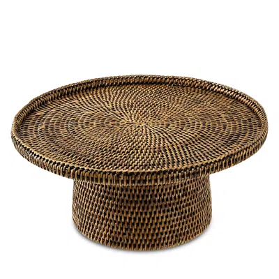 Sambonet Radici Home Collection Rattan 15 Cake Stand In Brown