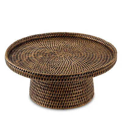 Sambonet Radici Home Collection Rattan 9 Cake Stand In Brown