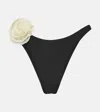 Same 90s Floral-appliqué Bikini Bottoms In Black