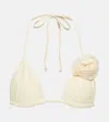Same Appliqué Triangle Bikini Top In White