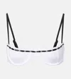 Same Broderie Anglaise Bikini Top In White