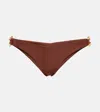 Same Chain-embellished Bikini Bottoms In Brown