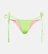 Same Double Layer Bikini Bottoms In Green Pink