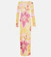 Same Floral Mesh Maxi Dress In Multi