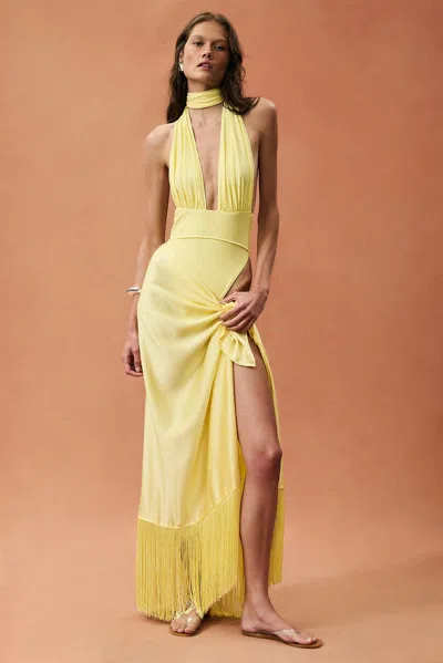Same For Fwrd Fringe Sarong In Yellow