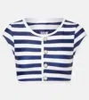 Same Grace Striped Bikini Top