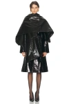 Same Leather Wrap Cape In Black
