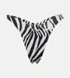 Same Pierced Bikini Bottoms In Zebra