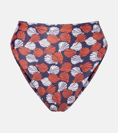 Same Printed Bikini Bottoms In Blue