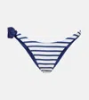Same Rose 90s Floral-appliqué Bikini Bottoms In Blue