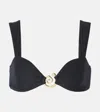 Same Spiral Bikini Top In Schwarz