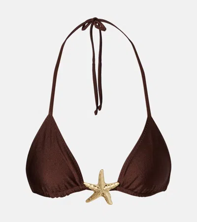 Same Starfish Bikini Top In Brown