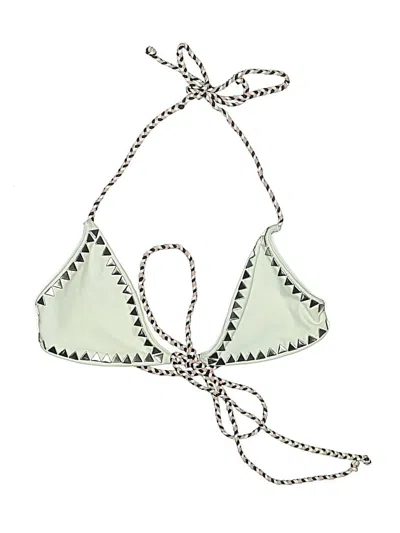 Pre-owned Same Swim Swimsuit Top White Swimwear