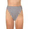 Same Womens Printed High Waist Swim Bottom Separates In Black