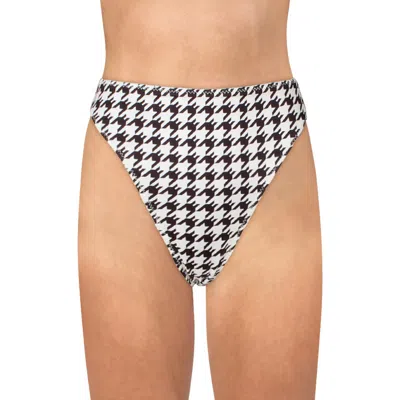 Same Womens Printed High Waist Swim Bottom Separates In Black