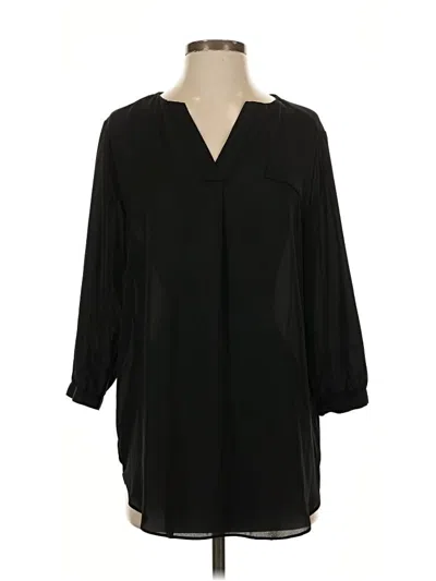 Pre-owned Sami & Jo 3/4 Sleeve Blouse In Black