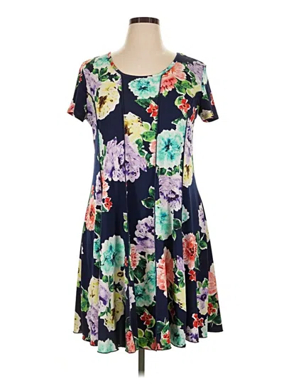 Pre-owned Sami & Jo Casual Dress In Blue