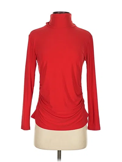 Pre-owned Sami & Jo Long Sleeve Turtleneck In Red