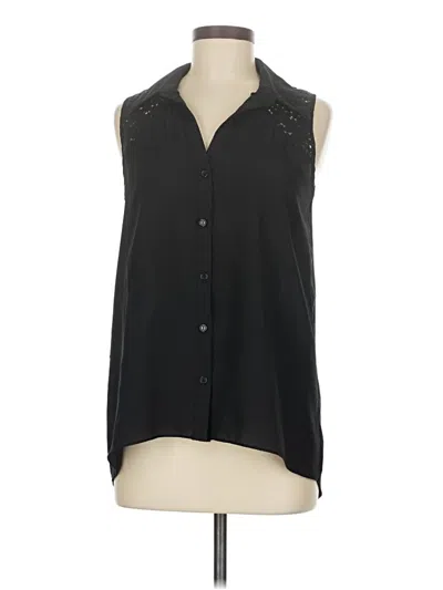 Pre-owned Sami & Jo Sleeveless Blouse In Black