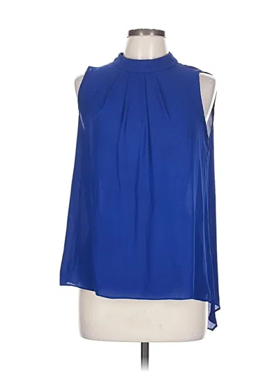 Pre-owned Sami & Jo Sleeveless Blouse In Blue