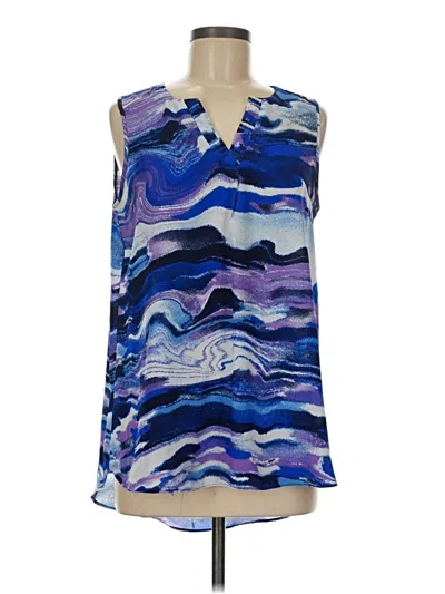 Pre-owned Sami & Jo Sleeveless Blouse In Blue