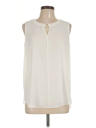 Pre-owned Sami & Jo Sleeveless Blouse In Ivory