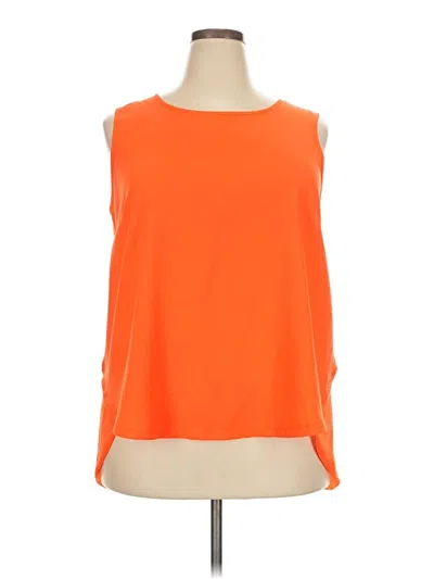 Pre-owned Sami & Jo Sleeveless Blouse In Orange