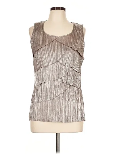 Pre-owned Sami & Jo Sleeveless Blouse In Silver