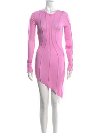 Pre-owned Sami Miro Vintage Crew Neck Long Sleeve Top In Pink