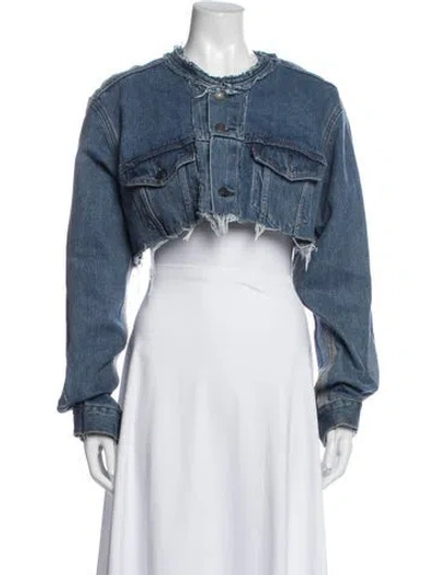 Pre-owned Sami Miro Vintage Denim Jacket In Blue
