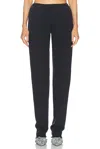 Sami Miro Vintage Foldover Sweatpants Black In Black