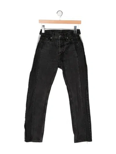 Pre-owned Sami Miro Vintage High-rise Skinny Leg Jeans In Gray