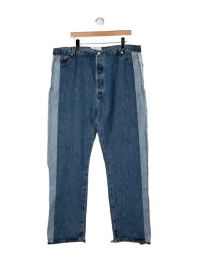 Pre-owned Sami Miro Vintage High-rise Straight Leg Jeans In Blue