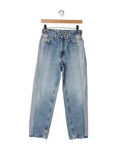 Pre-owned Sami Miro Vintage High-rise Straight Leg Jeans In Blue