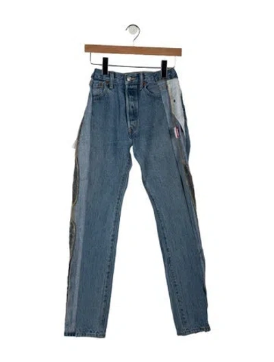Pre-owned Sami Miro Vintage High-rise Straight Leg Jeans W/ Tags In Blue
