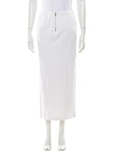 Pre-owned Sami Miro Vintage Long Skirt W/ Tags In White