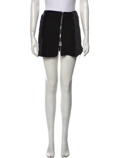 Pre-owned Sami Miro Vintage Mini Skirt In Black